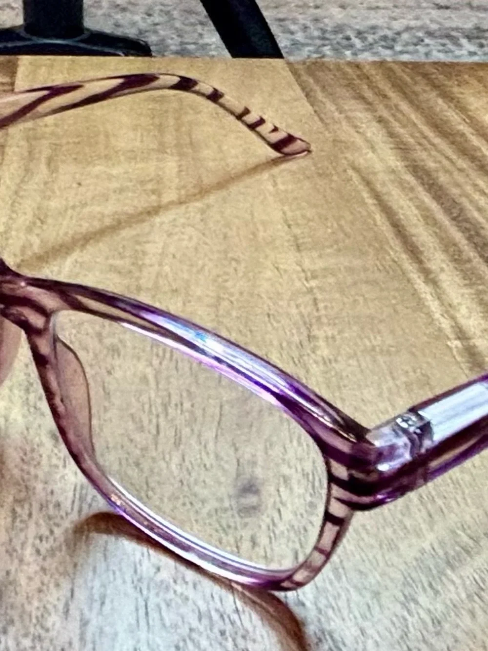 Source Unknown Purple Clear Kids Sunglasses